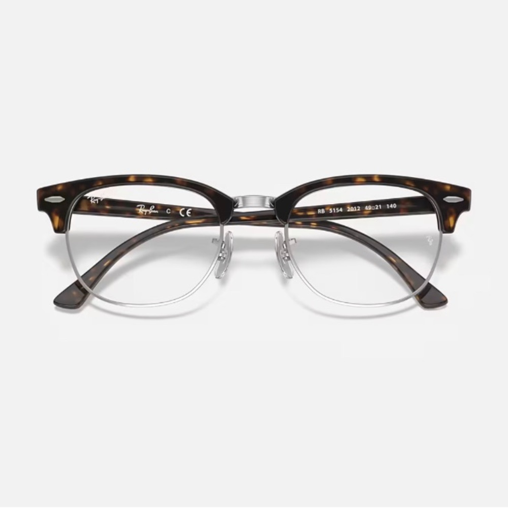 Ray-Ban R×5154 Clubmaster Square Prescription Eyeglass Frames - Picture 2 of 12